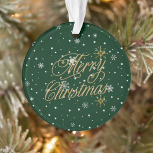 Frohe Weihnachten Trendy Holiday Ornament