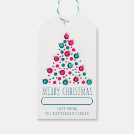 Frohe Weihnachten Trendy Moderne Ornament Tree Geschenkanhänger