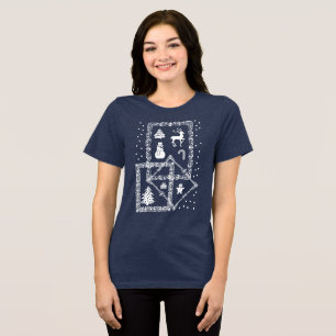 Frohe Weihnachten Tri-Blend Shirt