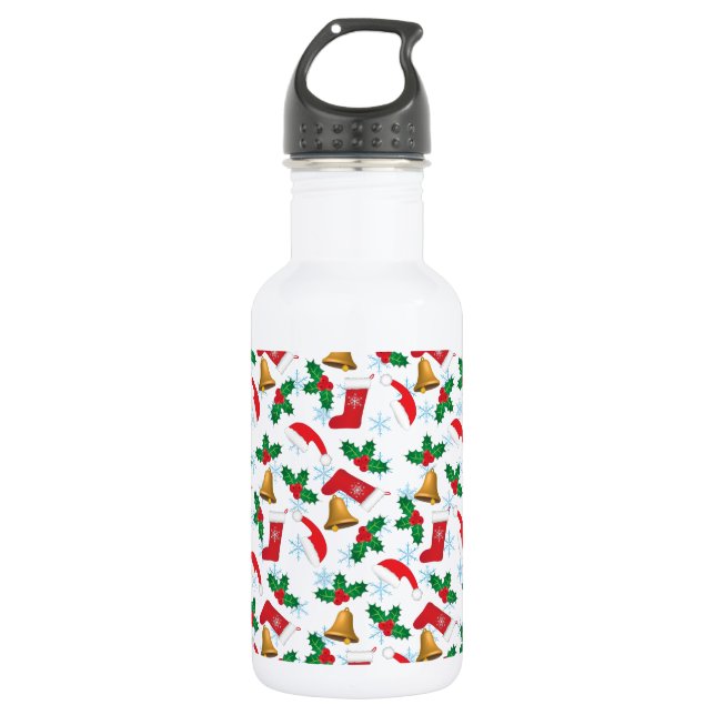 Frohe Weihnachten Trinkflasche (Vorderseite)