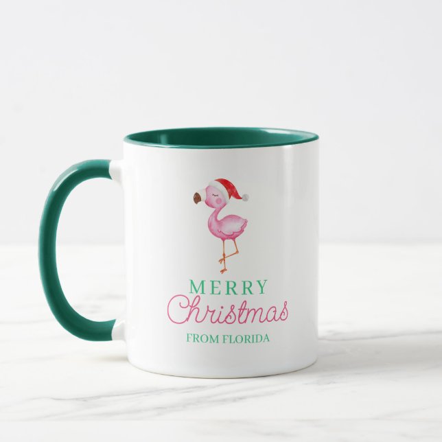 Frohe Weihnachten Tropische Tasse (Links)