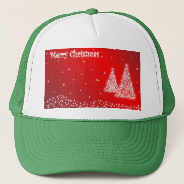 Frohe Weihnachten Truckerkappe (Vorderseite)