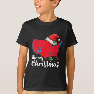 Frohe Weihnachten Trump Patriotic USA Karte 2024 S T-Shirt