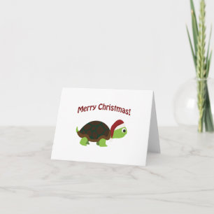 Frohe Weihnachten! Turtle Feiertagskarte