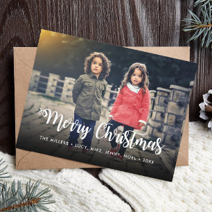 Frohe Weihnachten Typografie Schrift Urlaub Anpass