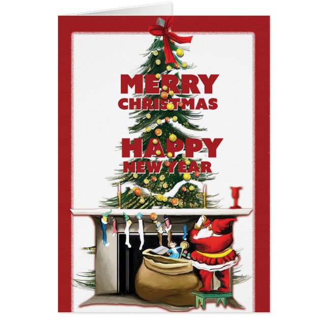 Frohe Weihnachten u. guten Rutsch ins Neue Jahr (Vorne)