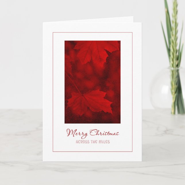 Frohe Weihnachten über die Miles Card (Vorderseite)