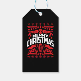 Frohe Weihnachten Ugly Christmas Motorrad Biker Geschenkanhänger