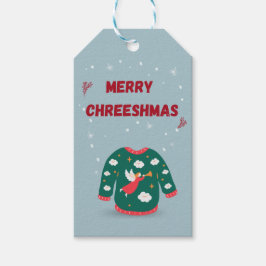 Frohe Weihnachten Ugly Sweater Angel Geschenkanhänger