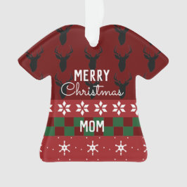Frohe Weihnachten Ugly Sweater Name Ornament