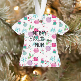 Frohe Weihnachten Ugly Sweater Watercolor Ornament