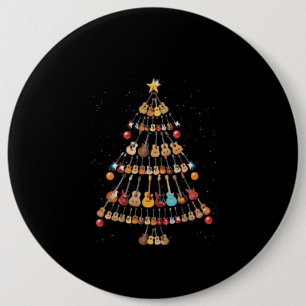 Frohe Weihnachten Ukulele Instrument Weihnachtsbau Button