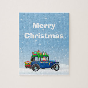 Frohe Weihnachten und das Weihnachtspuzzle