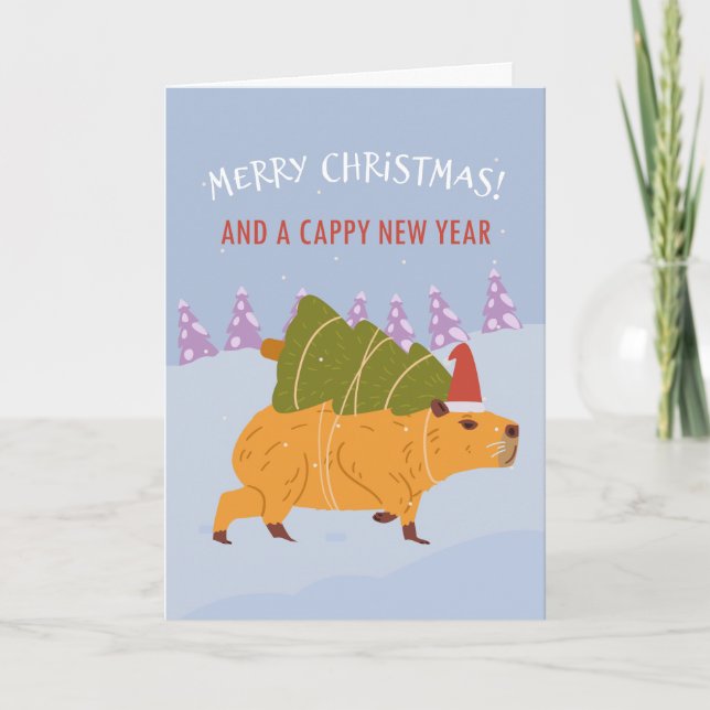 "Frohe Weihnachten und ein glückliches neues Jahr" (Vorderseite)