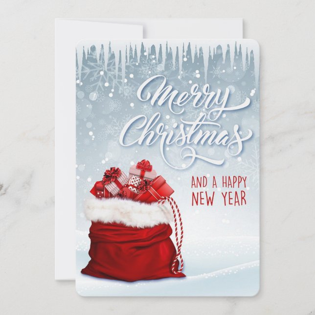 Frohe Weihnachten und ein glückliches neues Jahr (Vorderseite)