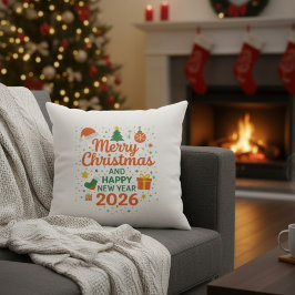 Frohe Weihnachten und ein glückliches Neues Jahr 2 Kissen
