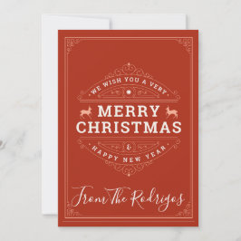 Frohe Weihnachten und ein glückliches neues Jahr A
