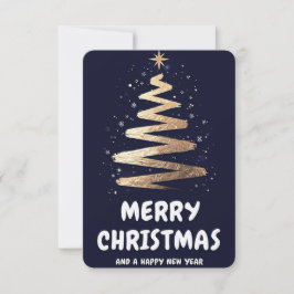 Frohe Weihnachten und ein glückliches neues Jahr! Dankeskarte