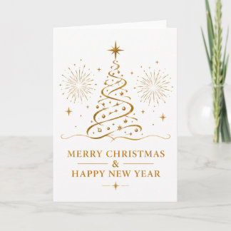 Frohe Weihnachten und ein glückliches neues Jahr E Karte