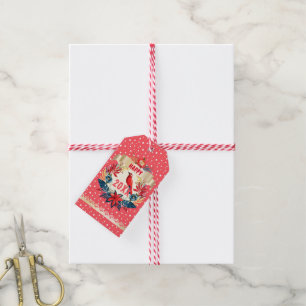 Frohe Weihnachten und ein glückliches neues Jahr!  Geschenkanhänger