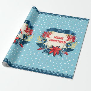 Frohe Weihnachten und ein glückliches neues Jahr! Geschenkpapier
