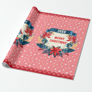 Frohe Weihnachten und ein glückliches neues Jahr! Geschenkpapier