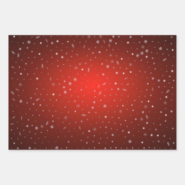 Frohe Weihnachten und ein glückliches neues Jahr! Geschenkpapier Set (Vorderseite)