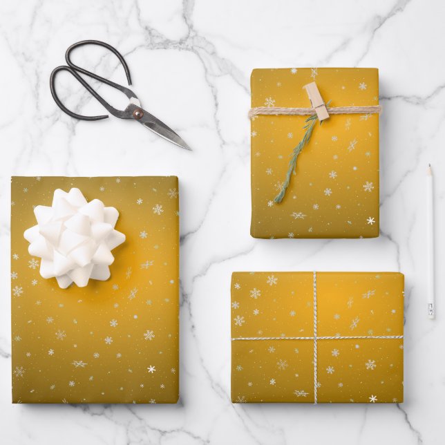 Frohe Weihnachten und ein glückliches neues Jahr! Geschenkpapier Set (Vorderseite)