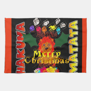 Frohe Weihnachten und ein glückliches neues Jahr Geschirrtuch