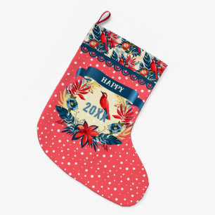 Frohe Weihnachten und ein glückliches neues Jahr! Großer Weihnachtsstrumpf