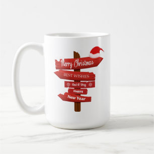 Frohe Weihnachten und ein glückliches neues Jahr H Kaffeetasse