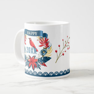 Frohe Weihnachten und ein glückliches neues Jahr! Jumbo-Tasse