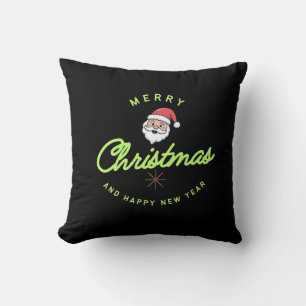 Frohe Weihnachten und ein glückliches neues Jahr Kissen