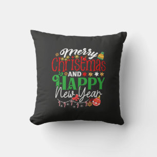 Frohe Weihnachten und ein glückliches neues Jahr Kissen
