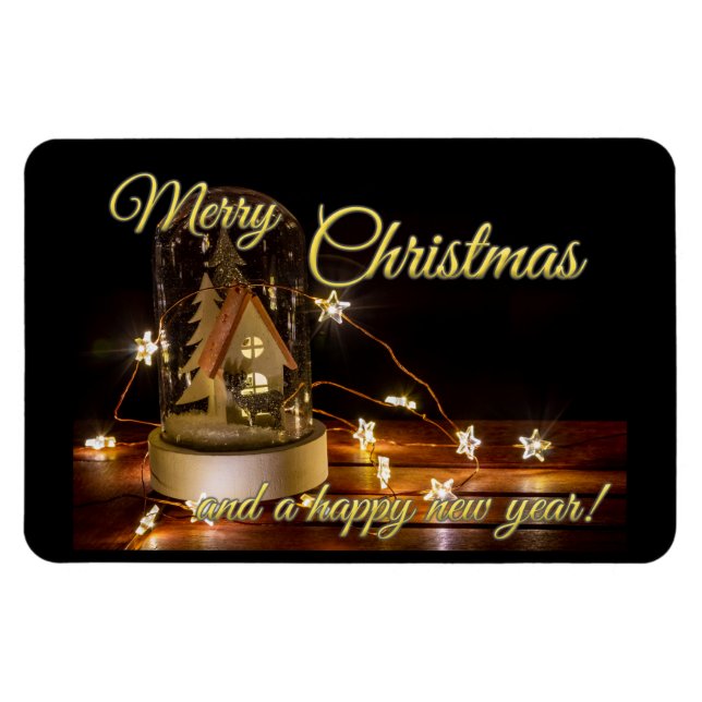 Frohe Weihnachten und ein glückliches neues Jahr! Magnet (Horizontal)