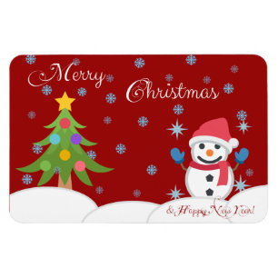 Frohe Weihnachten und ein glückliches neues Jahr! Magnet