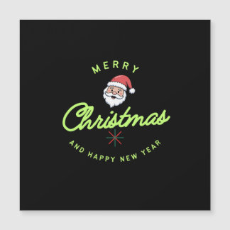 Frohe Weihnachten und ein glückliches neues Jahr Magnetkarte