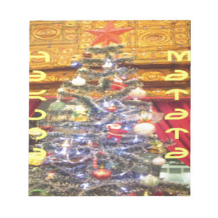 Frohe Weihnachten und ein glückliches neues Jahr.p Notizblock