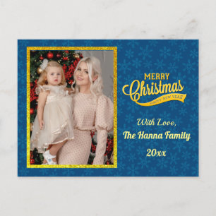 Frohe Weihnachten und ein glückliches neues Jahr & Postkarte