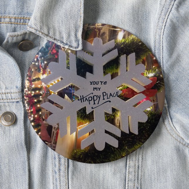 Frohe Weihnachten und ein glückliches neues Jahr S Button (Beispiel)