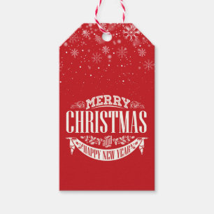 Frohe Weihnachten und ein glückliches neues Jahr S Geschenkanhänger