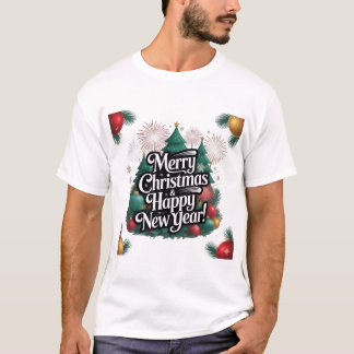 Frohe Weihnachten und ein glückliches neues Jahr T-Shirt