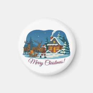 Frohe Weihnachten und ein glückliches neues Jahr v Magnet