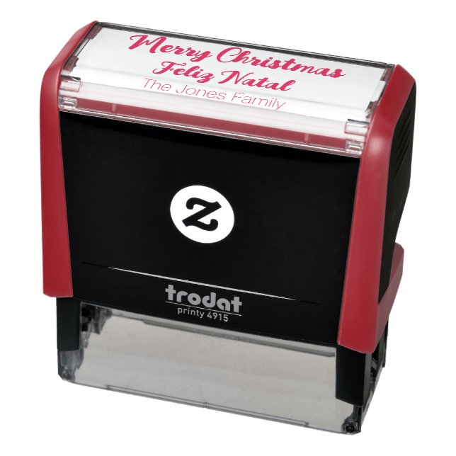 Frohe Weihnachten und Feliz Natal zweisprachig, Fa Permastempel (Produkt)