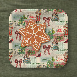 Frohe Weihnachten und Frohe Festtage Pappteller