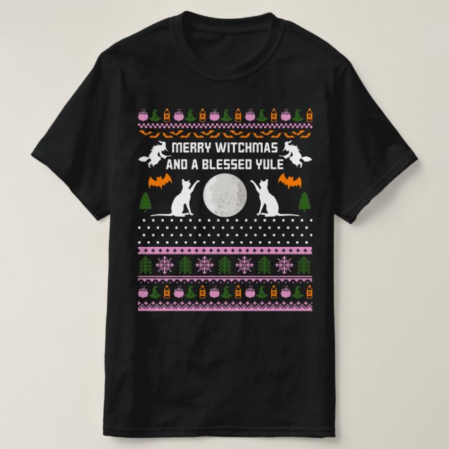 frohe Weihnachten und gesegnete Weihnachten des We T-Shirt (Design vorne)