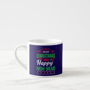 Frohe Weihnachten und Glück im neuen Jahr 61064 Ho Espressotasse
