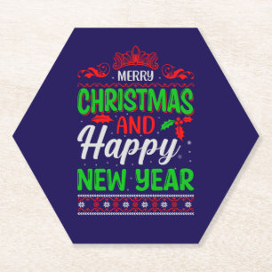 Frohe Weihnachten und Glück im neuen Jahr 61064 Untersetzer