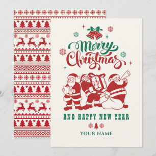 Frohe Weihnachten und glücklich neues Jahr klassis