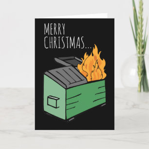 Frohe Weihnachten und glückliche Neujahrsfeuer Karte